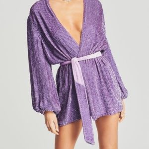 GABRIELLE SEQUIN DRESS ROBE